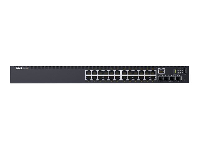 Dell Networking N1524P - Managed Switch - C2+ - 24 x 10/100/1000 + 4 x 10 Gigabit SFP+