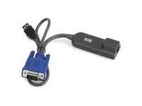 HP USB Interface Adapter - Video Extension Cable / USB - For BLc3000 Enclosure, 1x16 IP Console Switch, Rack, Server Console Switch