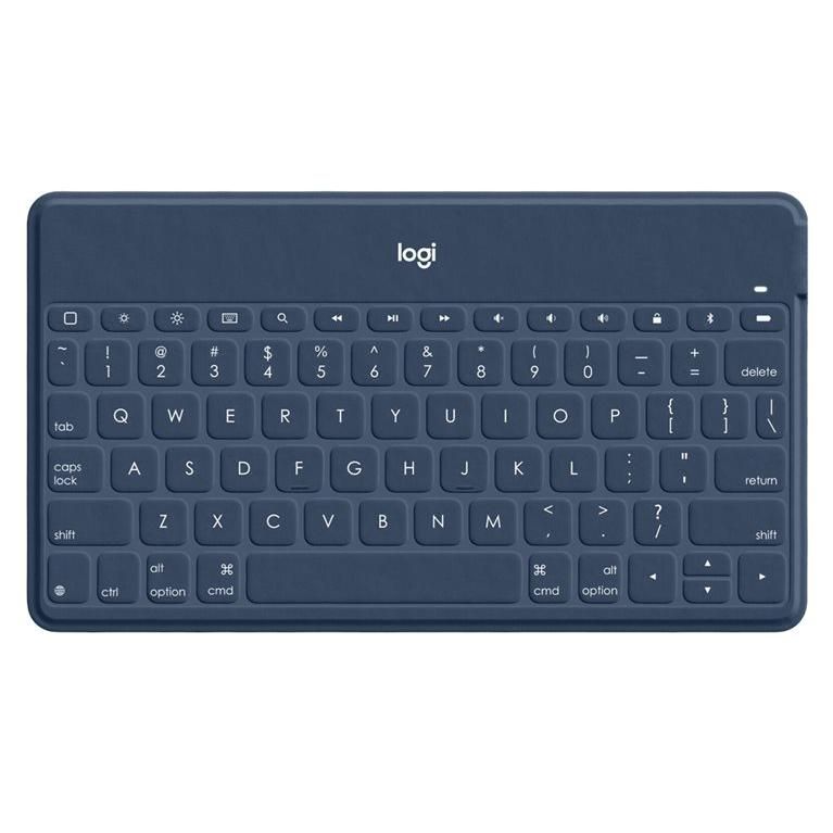 Teclado Logitech Keys-To-Go - Inalámbrico Bluetooth - QWERTY - Nórdico (Danés/Finés/Noruego/Sueco) - Azul clásico