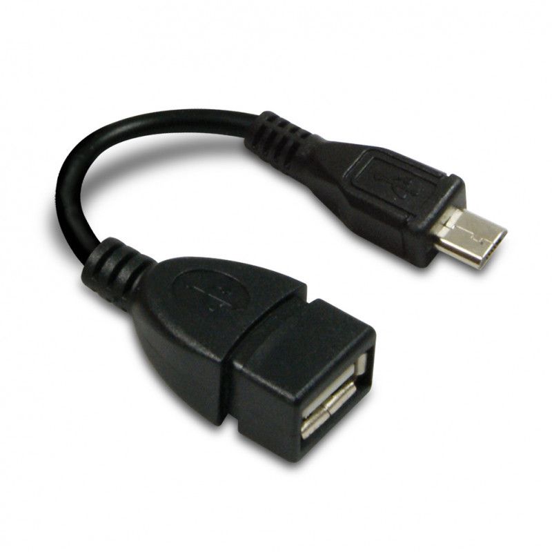 Metronic Micro USB OTG Cable (Micro B/A Female) - Black