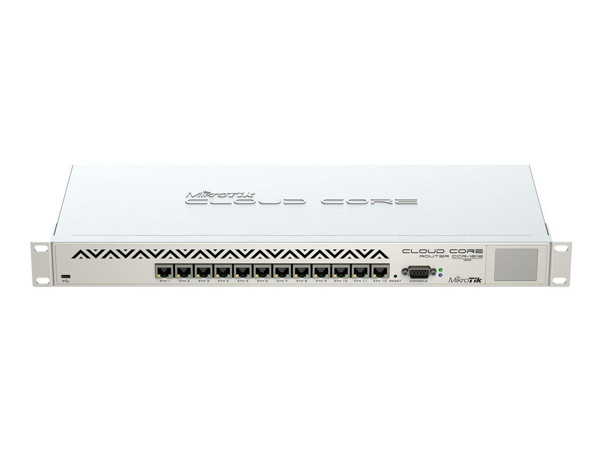 Mikrotik RouterBOARD CCR1016-12G - 12-Port Switch - 1GbE - Rackmount