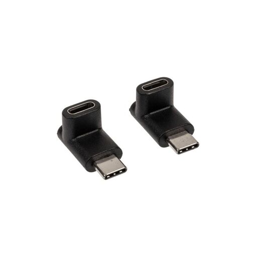 Akasa Right-Angled USB-C Adapter - 2 Pack