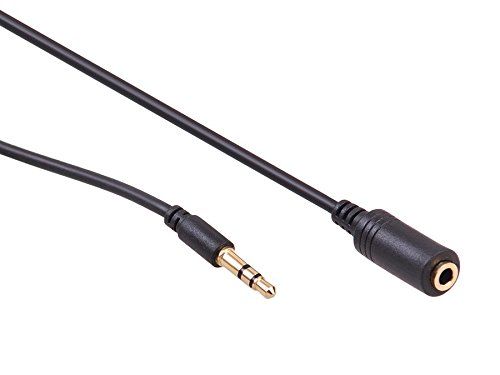 Cable de extensión Maclean 3,5 mm M/F, 10 m (Negro)