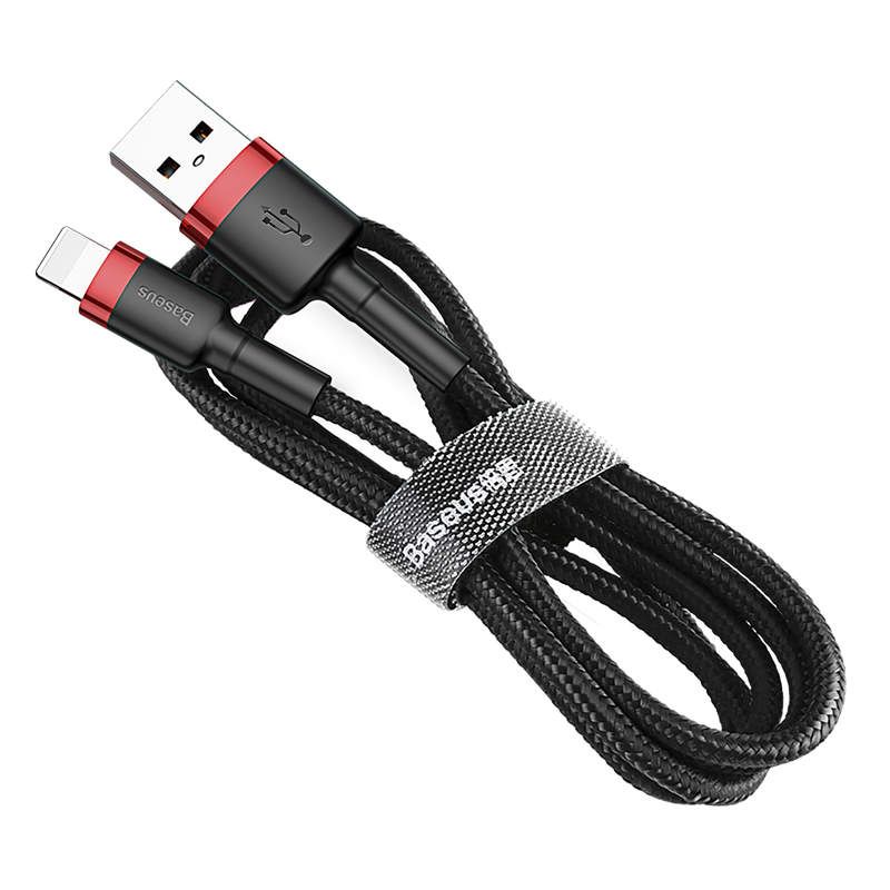 Baseus Lightning Cable 2.4A 1m Red + Black
