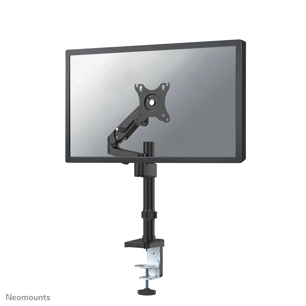 Soporte de escritorio Newstar con montaje por pinza/grommet - Negro, 17-27 pulgadas