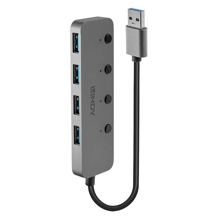 Lindy 4-Port SuperSpeed USB 3.0 Desk Hub