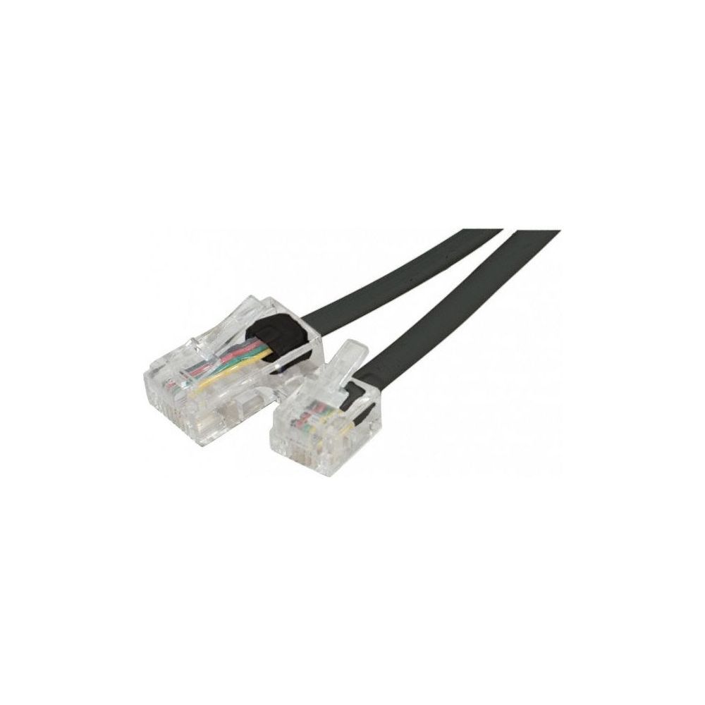 Conecticplus RJ45/RJ11 Phone Cable 7m Black