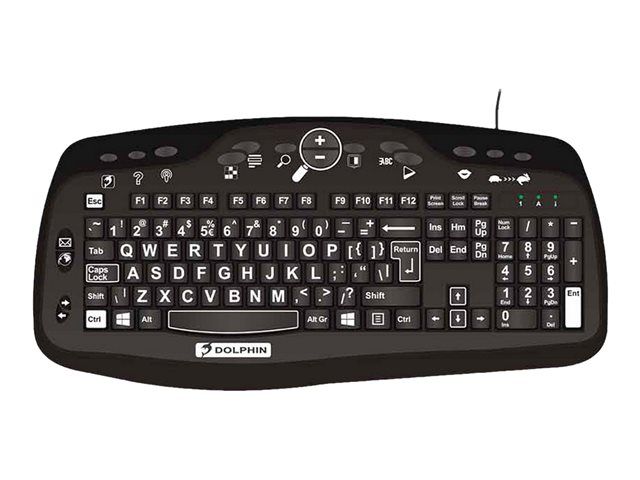 Hypertec Hi Vis Keyboard - Black, White