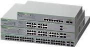 Allied Telesis AT GS950/18PS V2 - Switch - Intelligent - 16 x 10/100/1000 (PoE+) + 2 x 1000Base-X - Desk, Rack Mountable, Wall Mountable - PoE+ (185W)