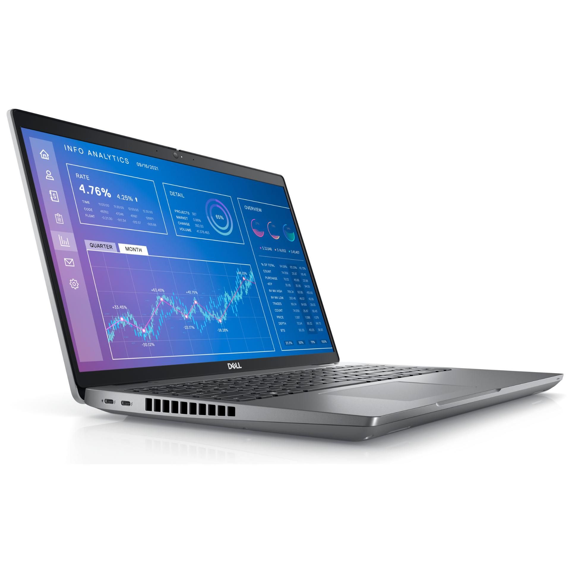 Dell Precision 3571 - Écran 15,6'' Core i7 I7-12700H 16 Go RAM 512 Go SSD NVIDIA RTX A1000 (gris AZERTY)