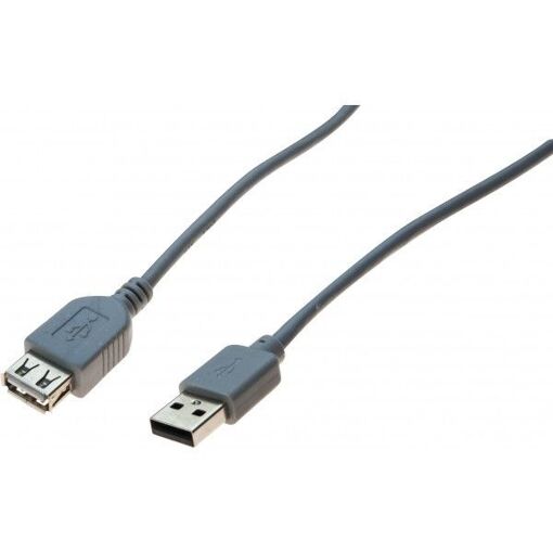 Câble d'extension DACOMEX USB 2.0 Type-A à Type-A, gris - 2 m