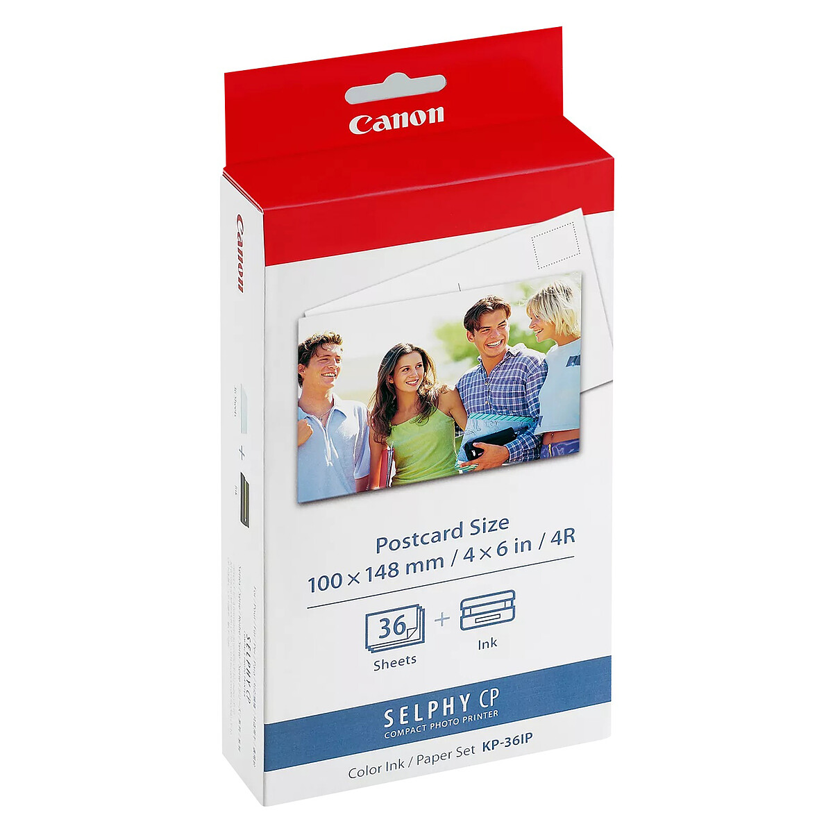 Canon KP-36IP Ink Cartridge + Postcard Paper (148x100mm, 36 sheets)
