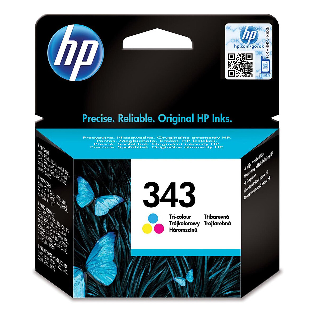 HP 343 Ink Cartridge (C8766EE) - Cyan, Magenta, Yellow