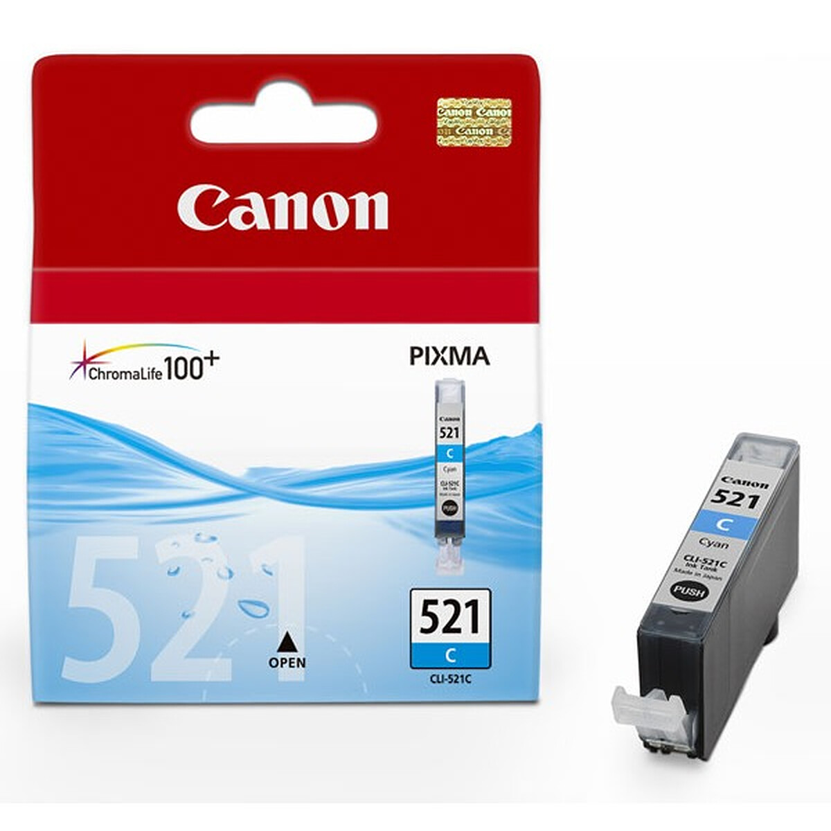 Canon CLI-521C Ink Cartridge (Cyan, 448 pages @ 5%)