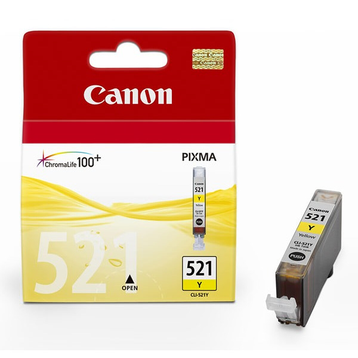 Canon CLI-521Y Yellow Ink Cartridge (477 Pages @ 5%)