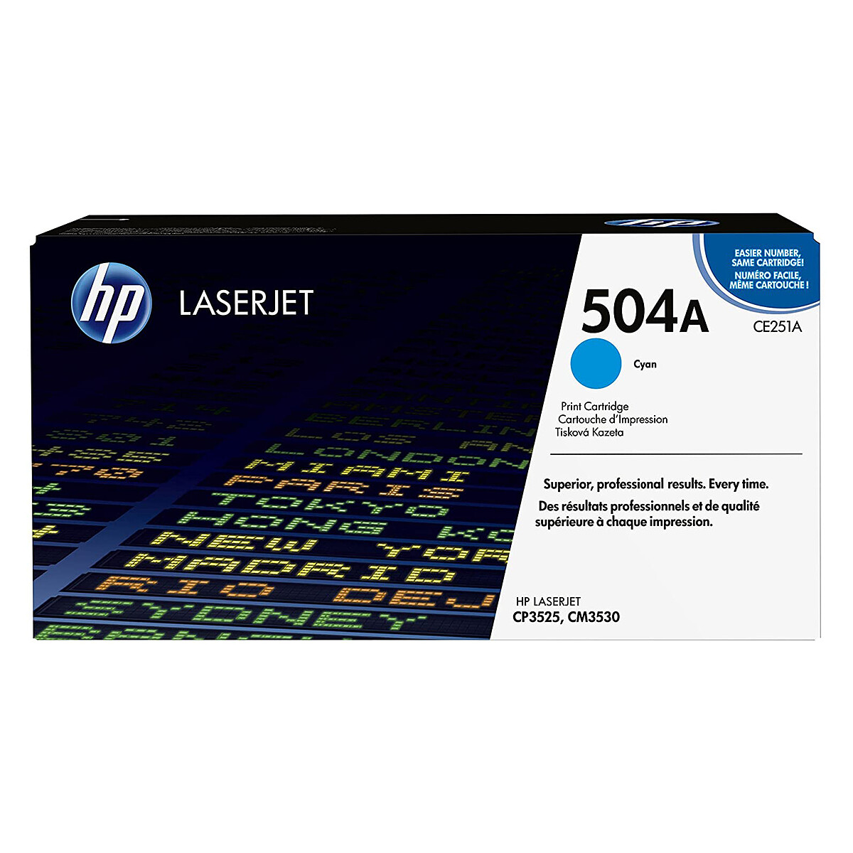HP 504A Toner, Cyan (CE251A)