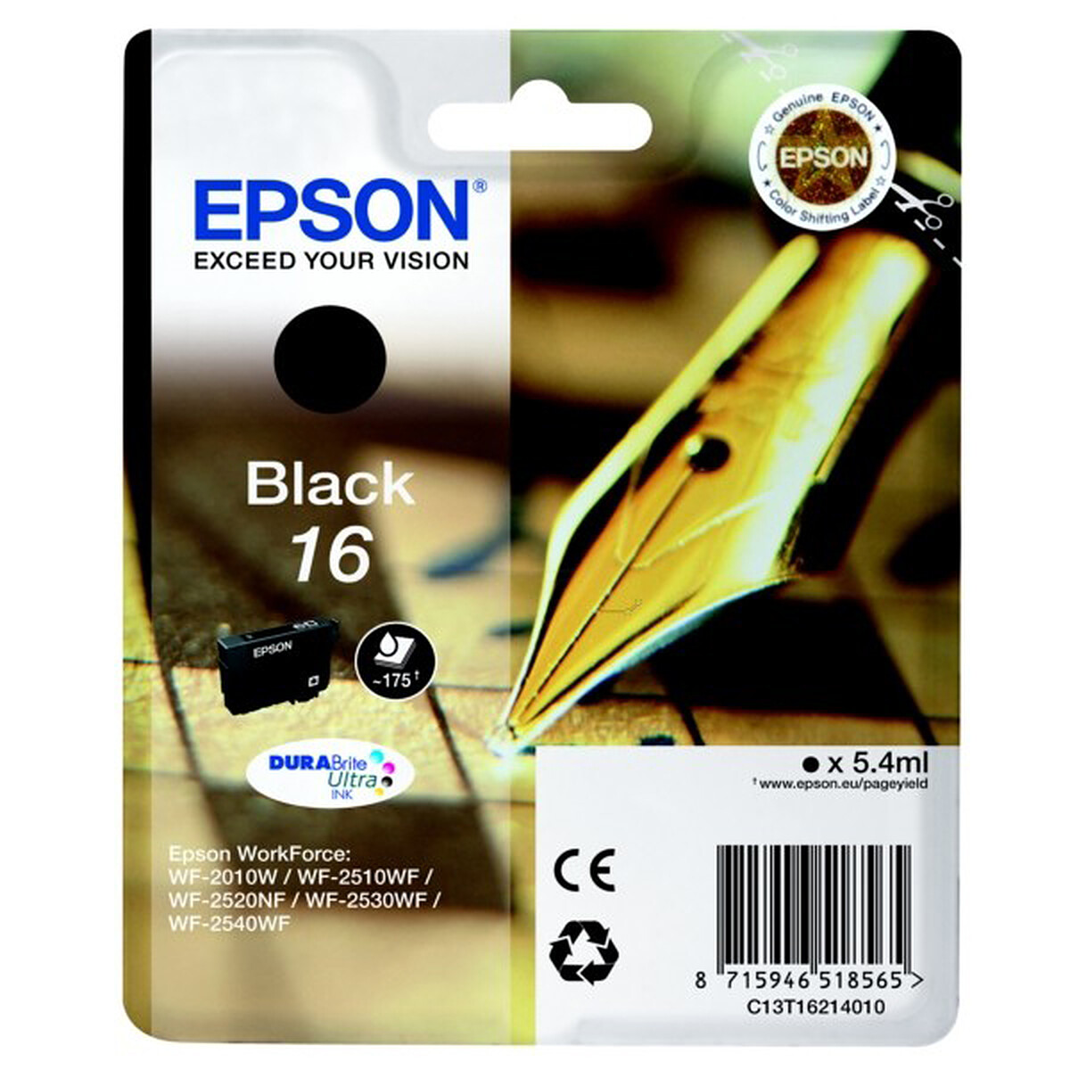 Epson Black Ink Cartridge 16
