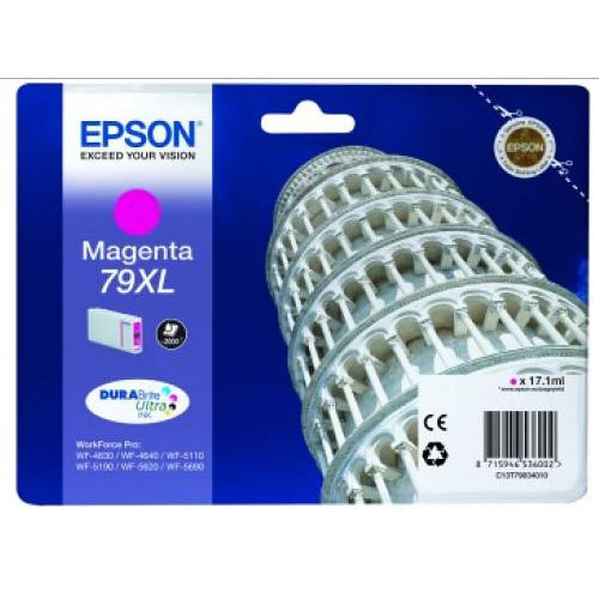 Epson T7903 79XL High-Capacity Magenta Ink Cartridge