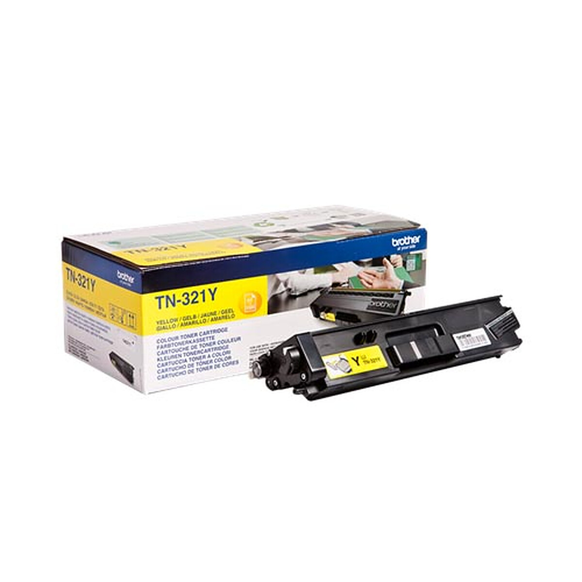 Brother TN-321Y Yellow Toner (1500 Pages @ 5%)