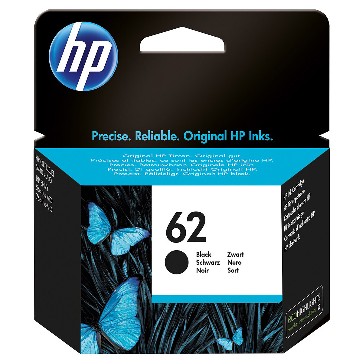 HP 62 Ink Cartridge - Black (C2P04AE)