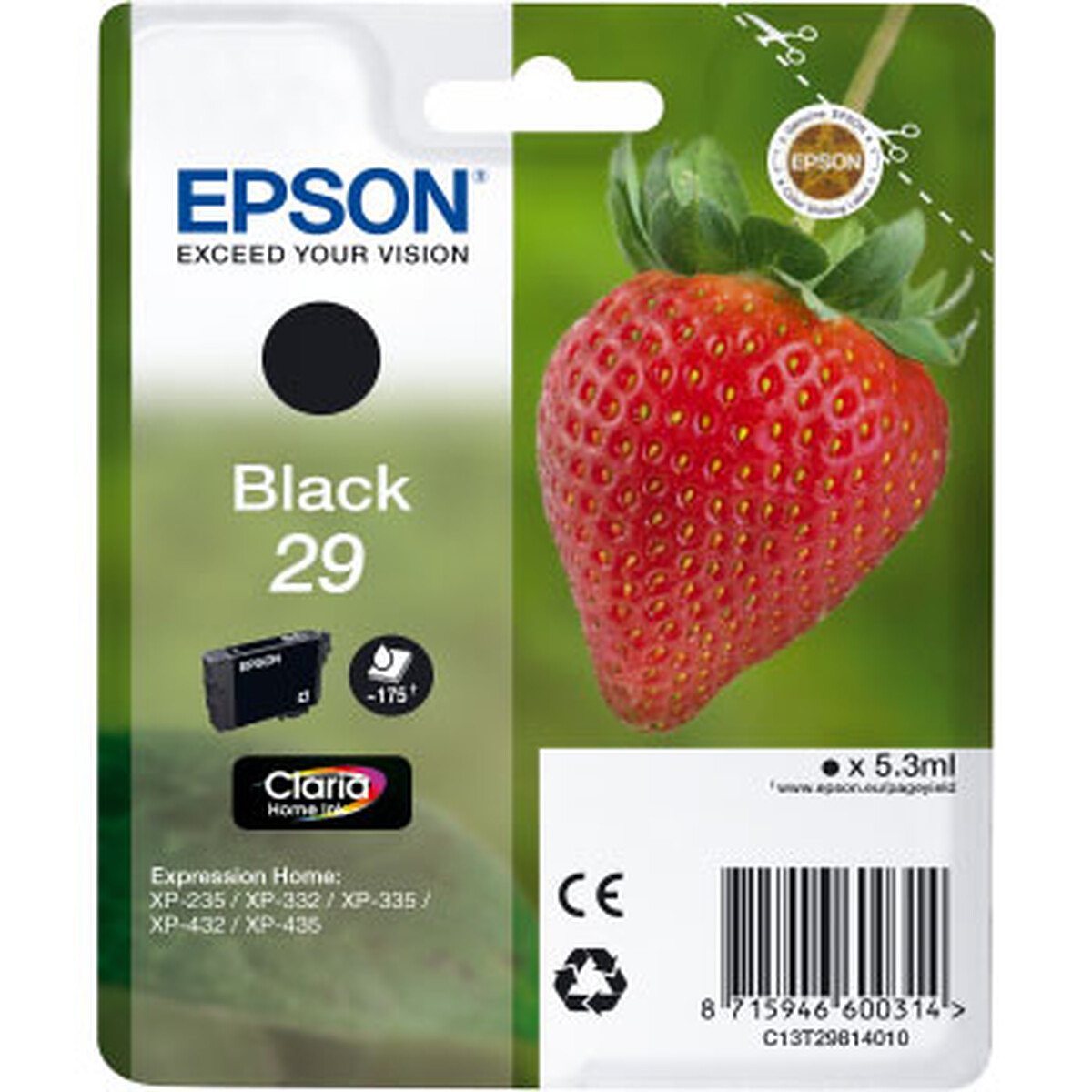 Epson Ink Cartridge Black (4.3 ml / 175 pages)