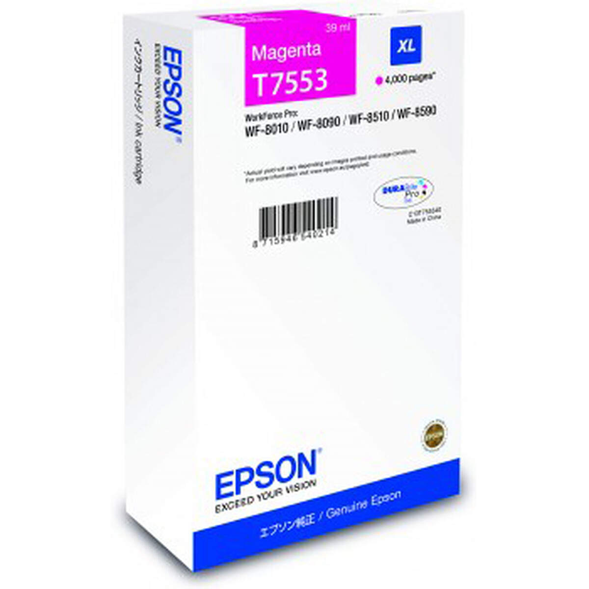 Epson T7553 Magenta Ink Cartridge XL
