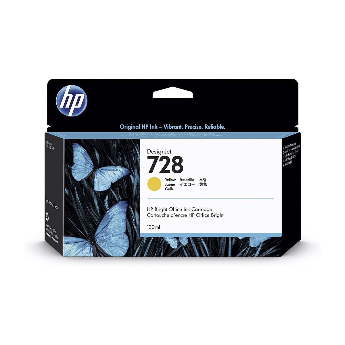 HP DesignJet 728 Yellow Ink Cartridge (F9J65A)