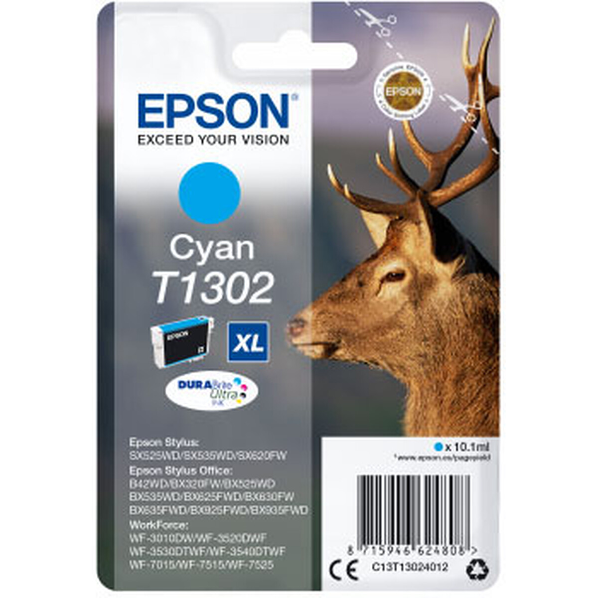 Epson T1302 XL Ink Cartridge (High Capacity, Cyan)