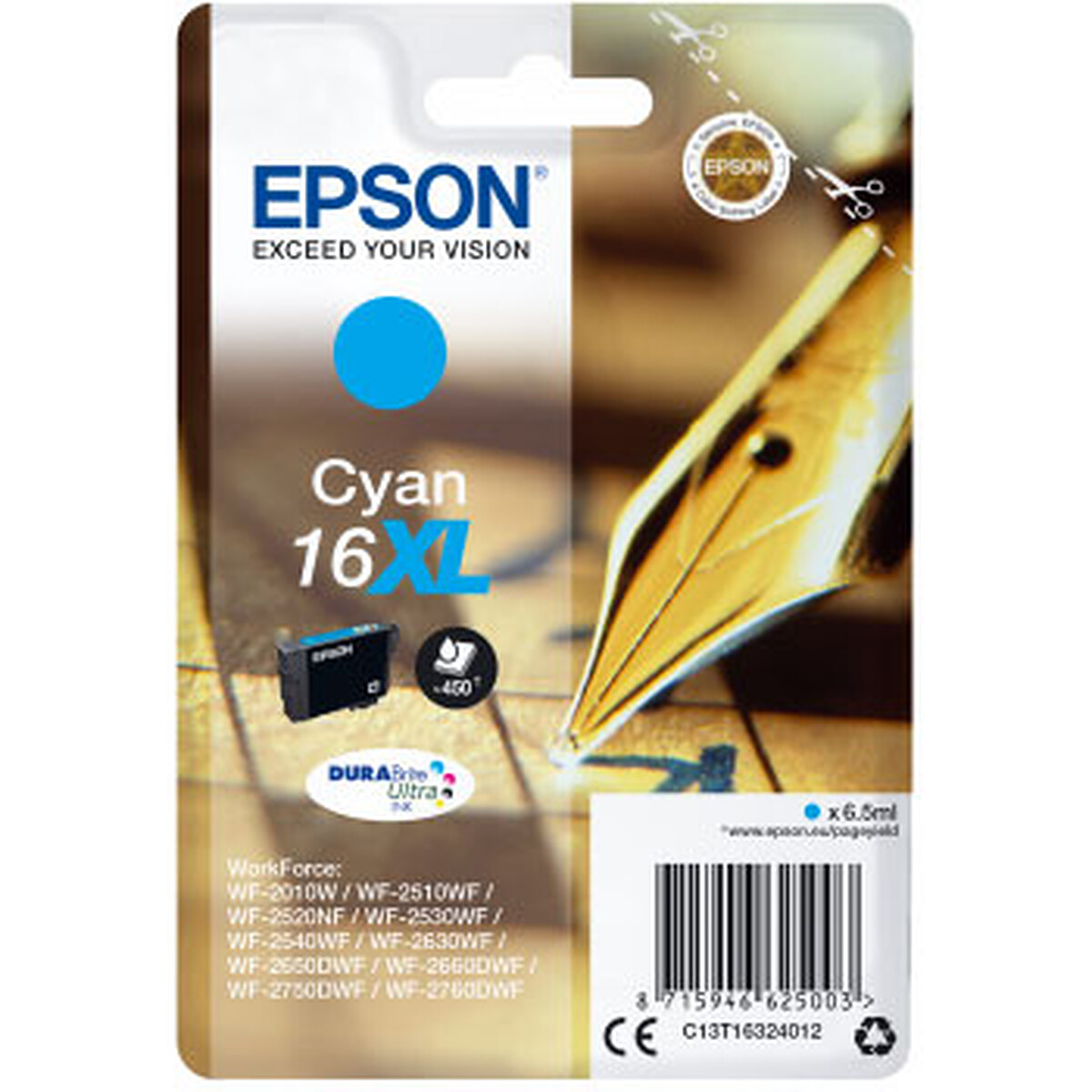 Epson Ink Cartridge 16 XL Cyan