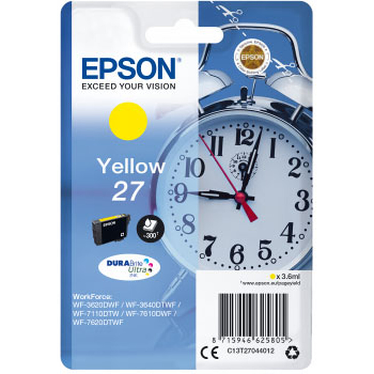 Epson Alarm Clock 27, Yellow