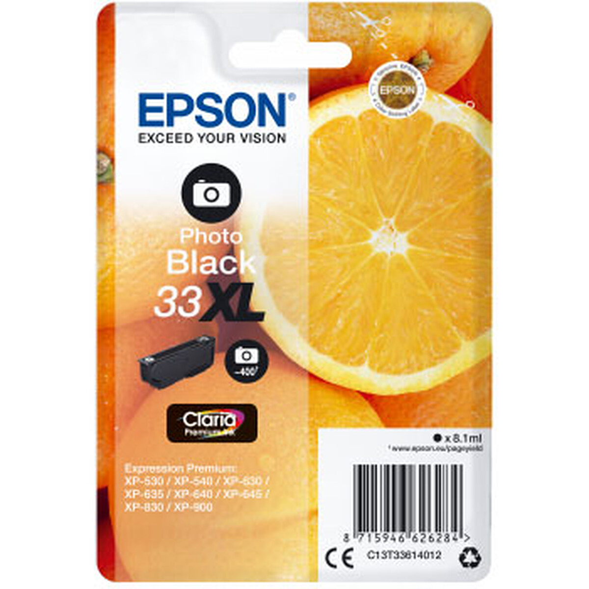 Epson Photo Ink Cartridge Black 33 XL