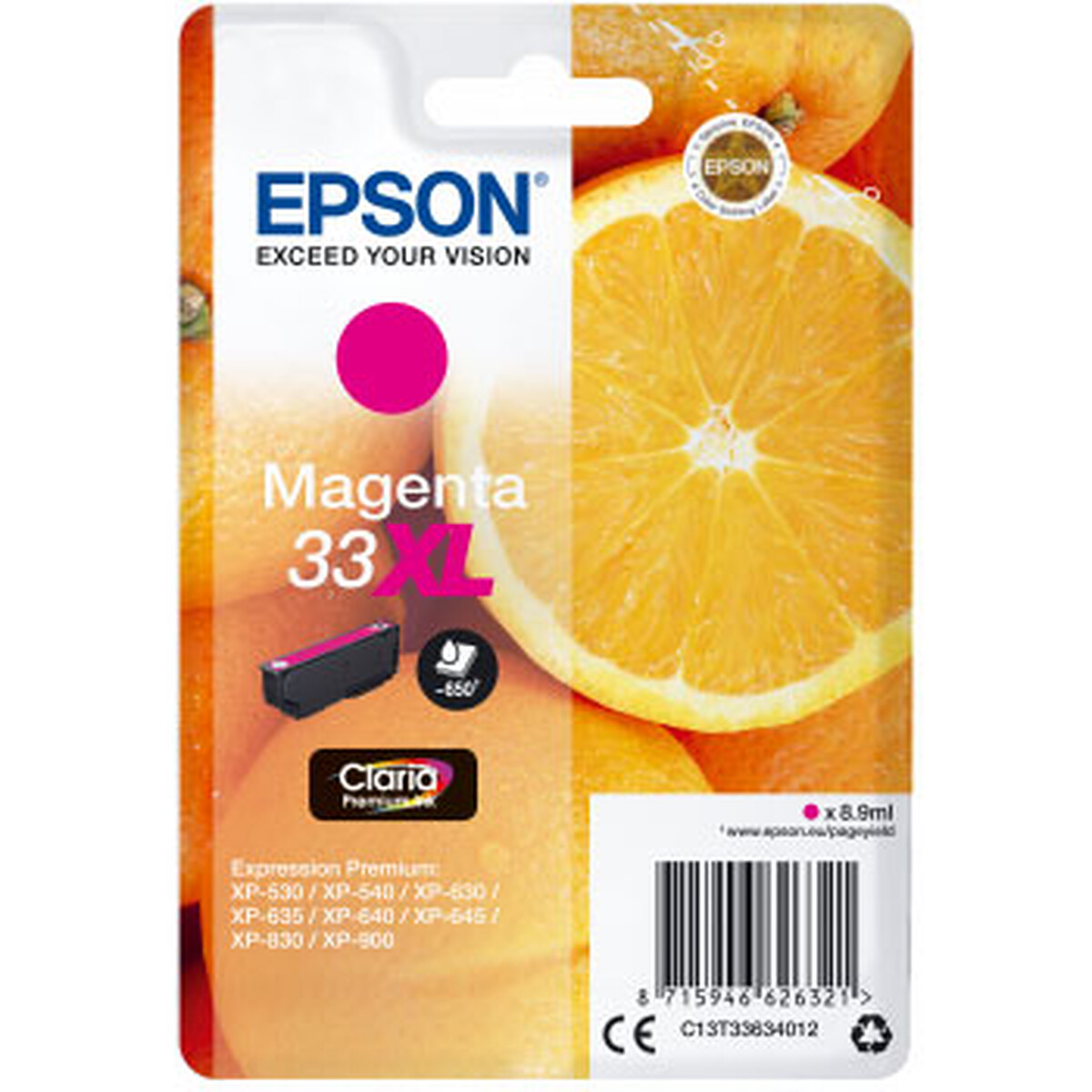 Epson 33 XL Magenta Ink Cartridge