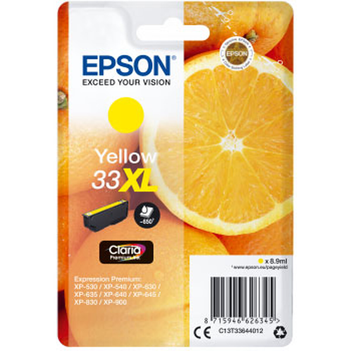 Epson Yellow 33 XL Ink Cartridge