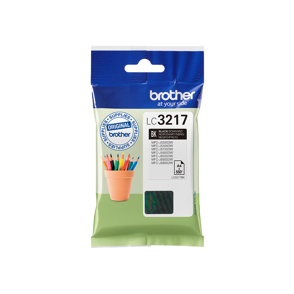 Brother LC3217BK Black Ink Cartridge (550 Pages @ 5%)