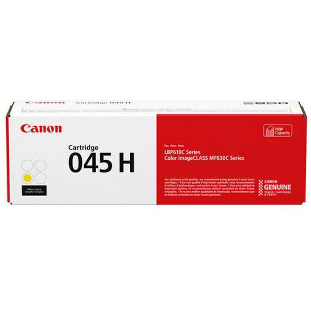 Cartouche de toner Canon 045H Jaune (2 200 pages à 5%)