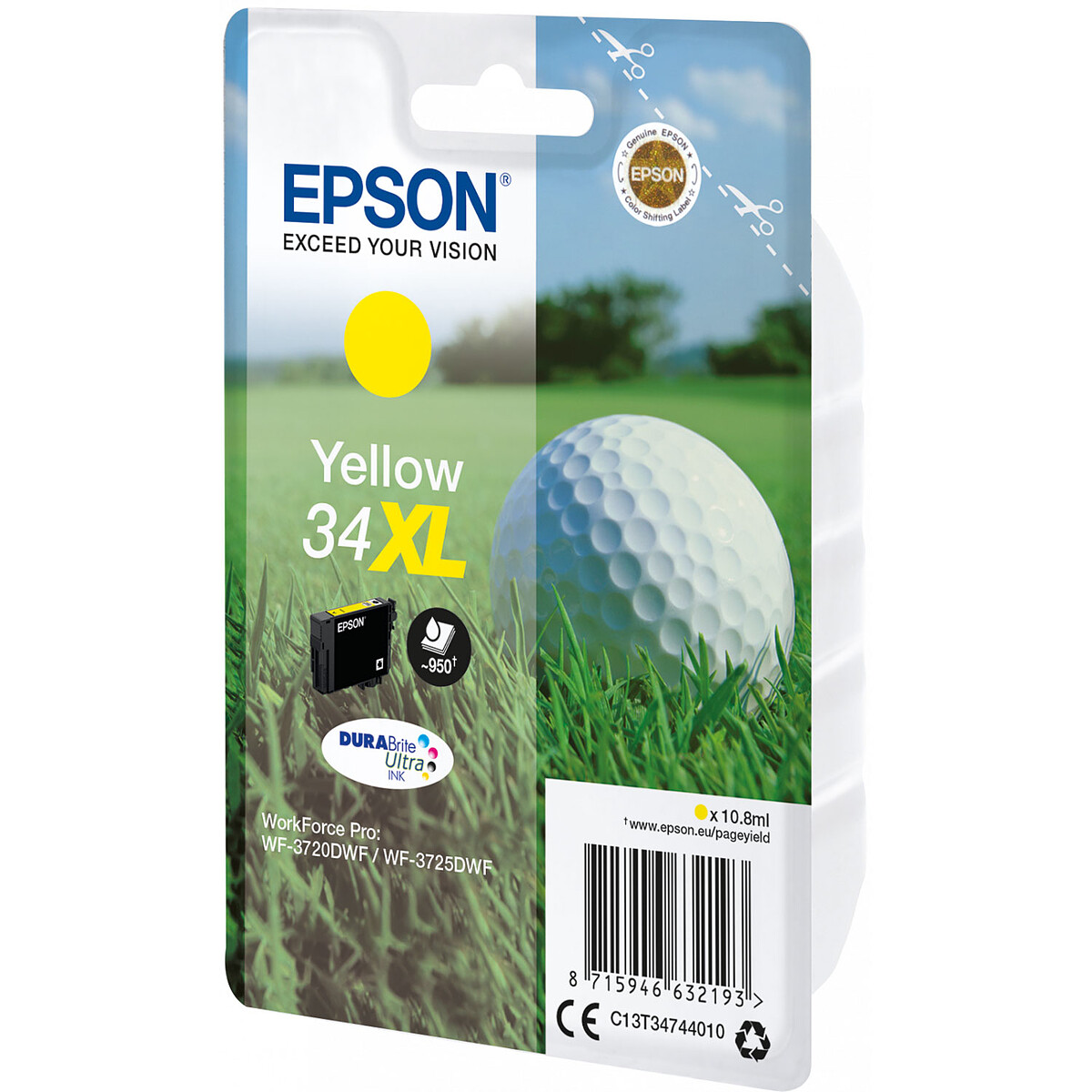 Epson Golf Ball Yellow 34XL Ink Cartridge