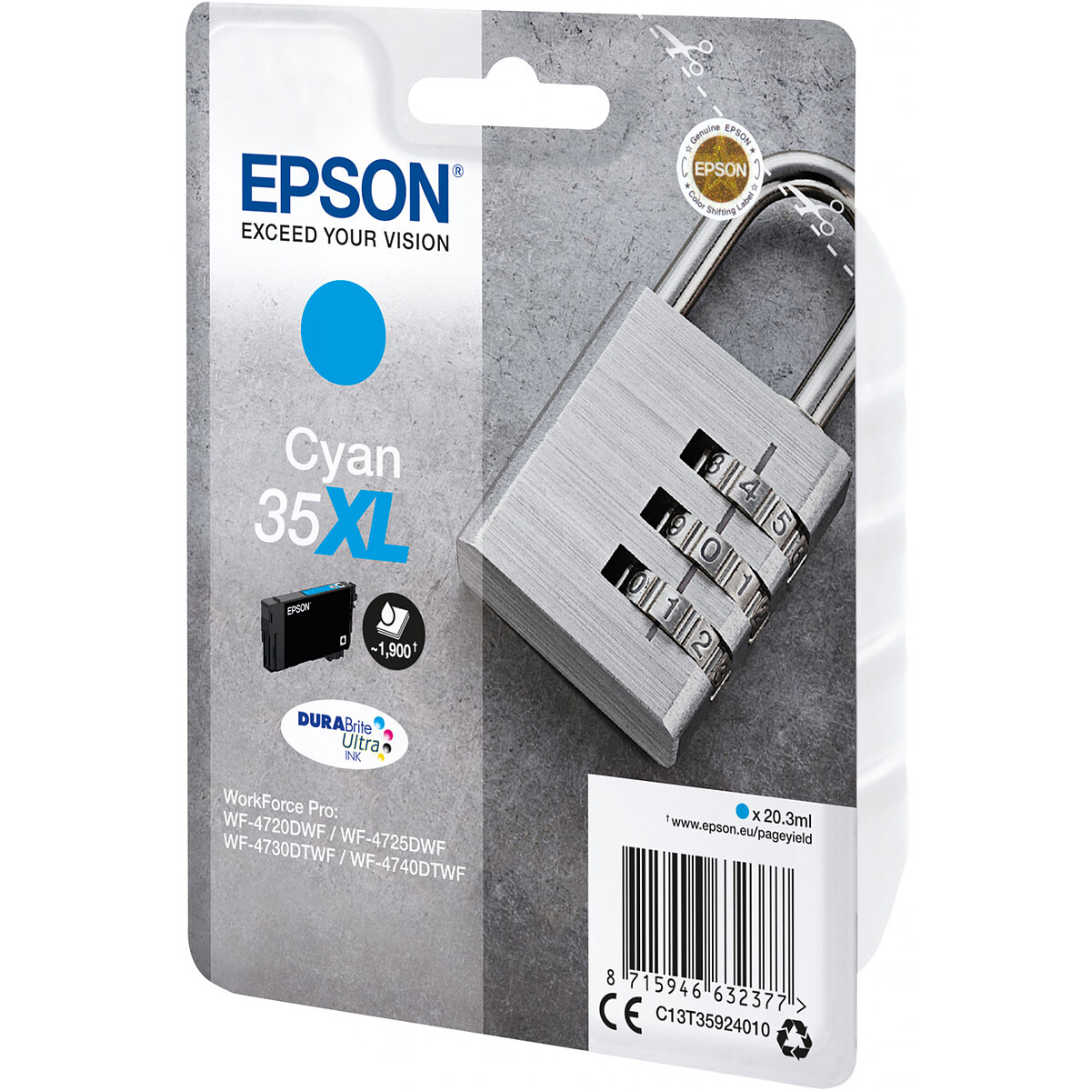 Epson 35XL Cyan Ink Cartridge