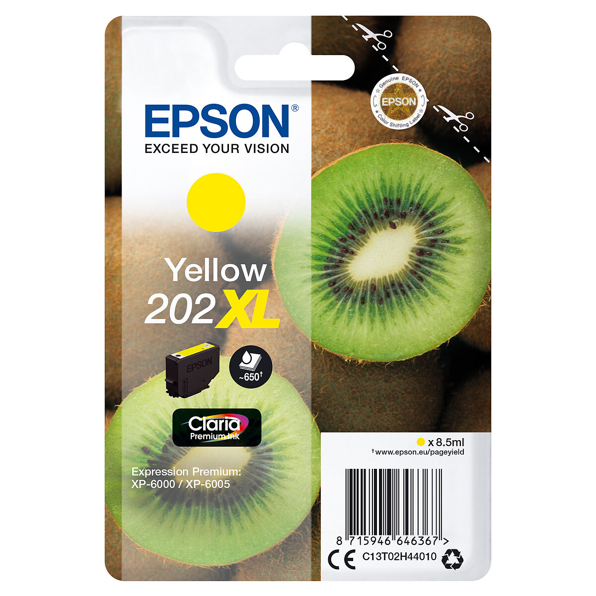 Cartouche d'encre Epson 202XL Jaune haute capacité