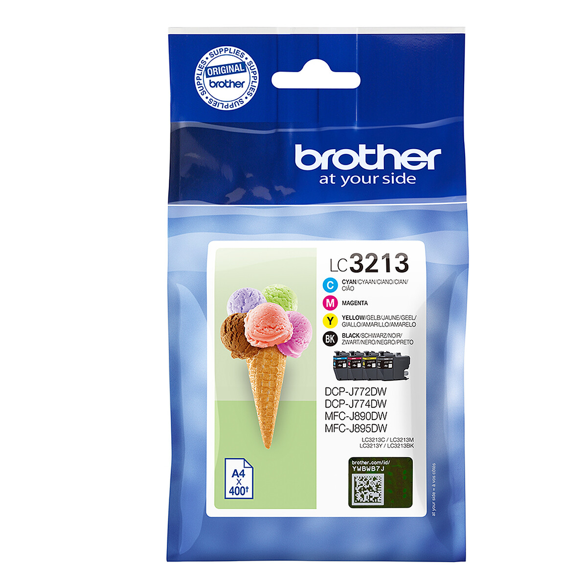 Brother LC3213VAL Ink Cartridges (Black, Cyan, Magenta, Yellow)