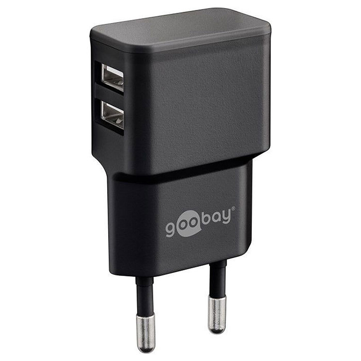 Goobay Dual USB Charger 2.4A Black
