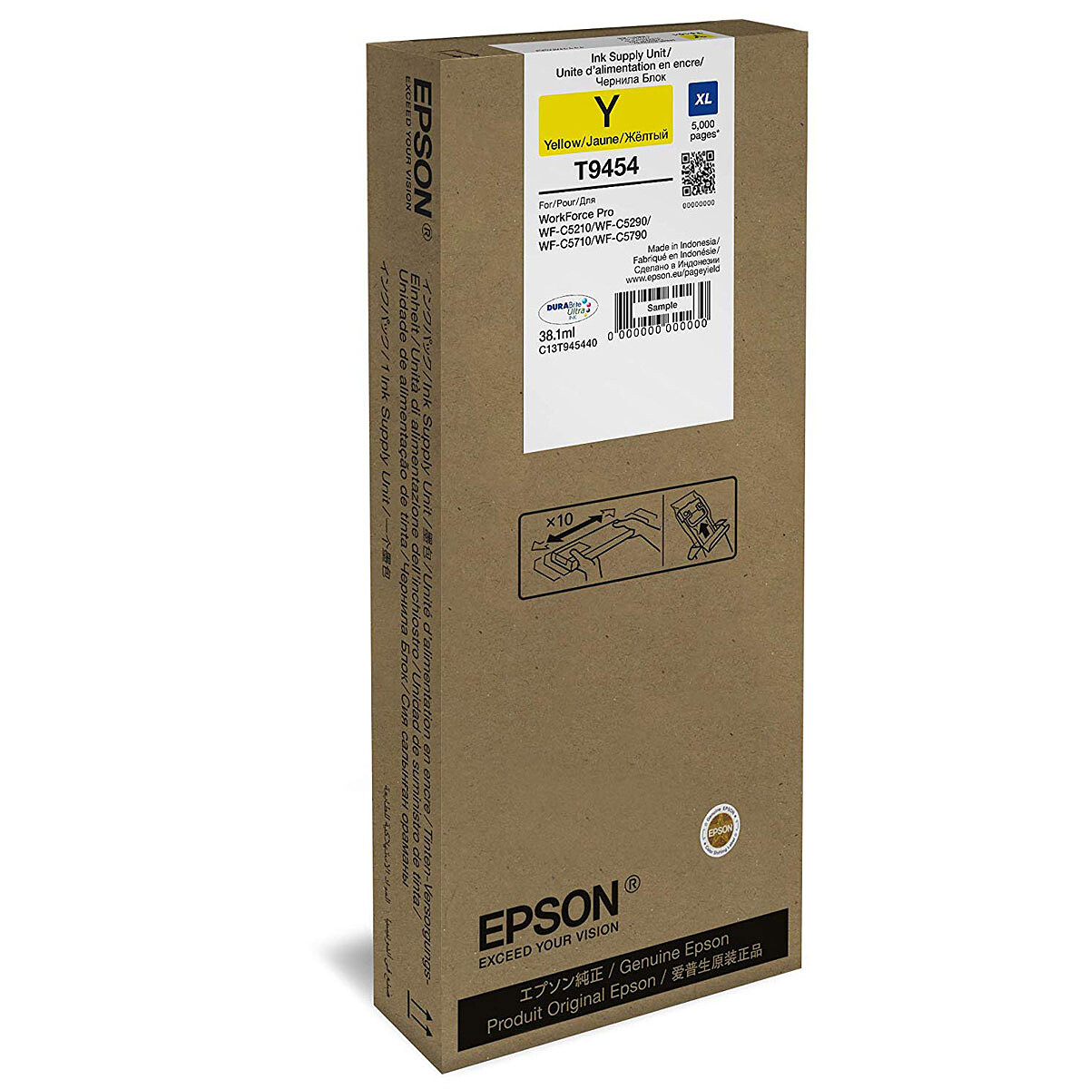 Epson T9454 Yellow Ink Cartridge XL (5000 pages at 5%)