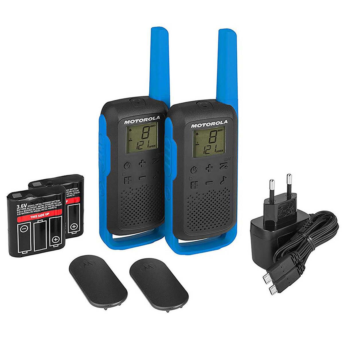 Paquete doble de walkies-talkies Motorola T62