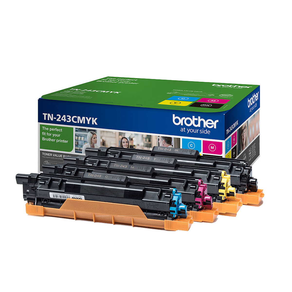 Brother TN-243CMYK 4-Pack Toners (Black, Cyan, Magenta, Yellow)