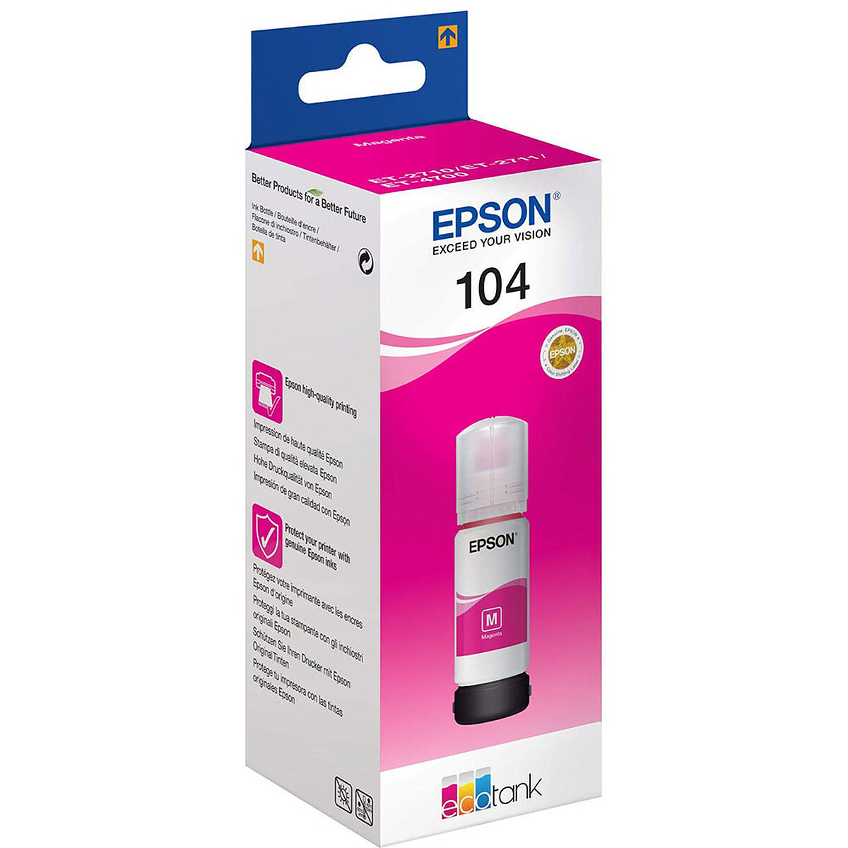Epson 104 EcoTank Magenta Ink Bottle (65ml)