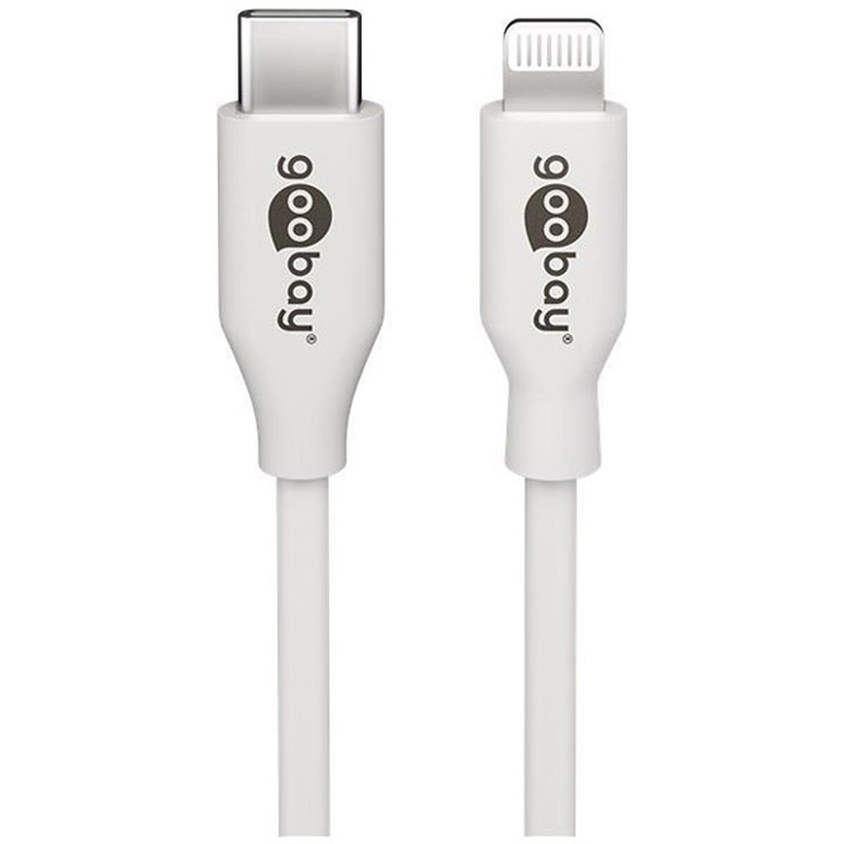 Cable Goobay Lightning a USB-C (M/M) - 1 metro - Blanco