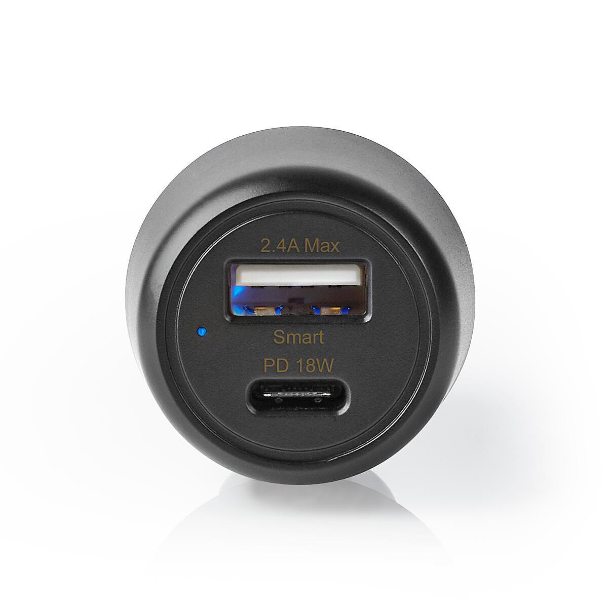 Nedis USB-C Car Charger (Black)