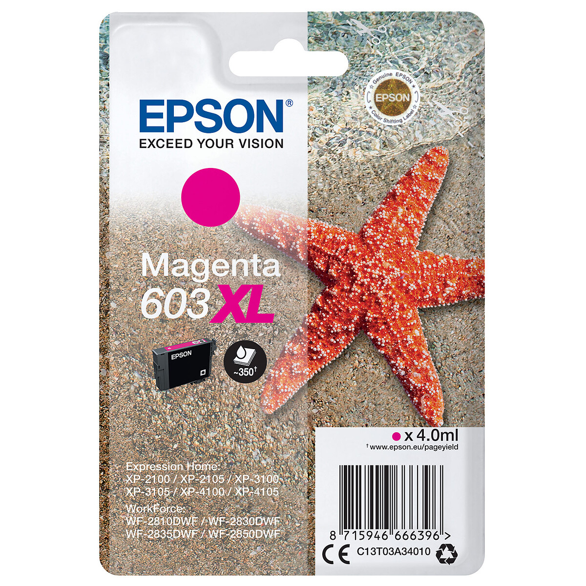 Epson Mer Star 603XL Magenta Ink Cartridge