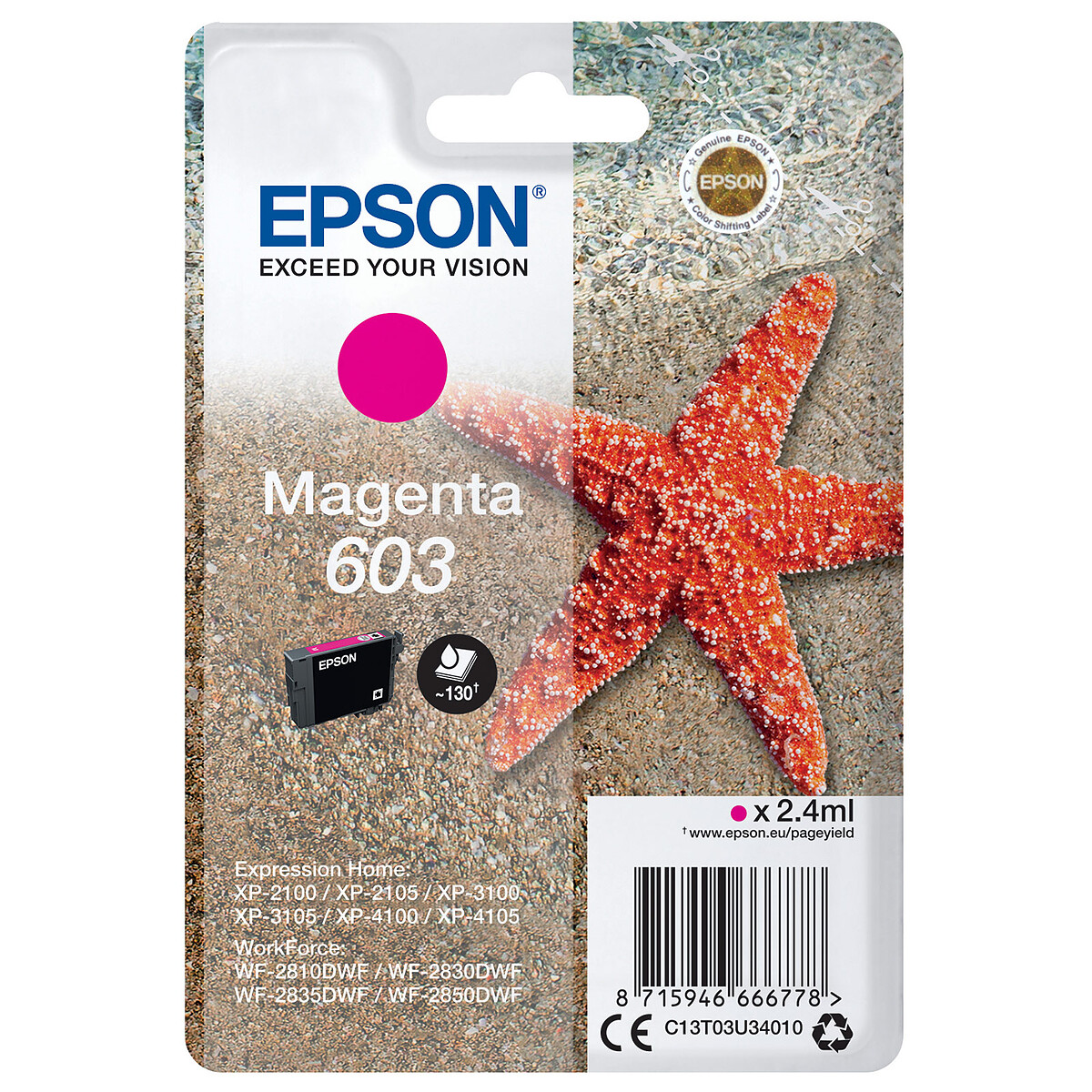 Epson Star 603 Magenta Ink Cartridge