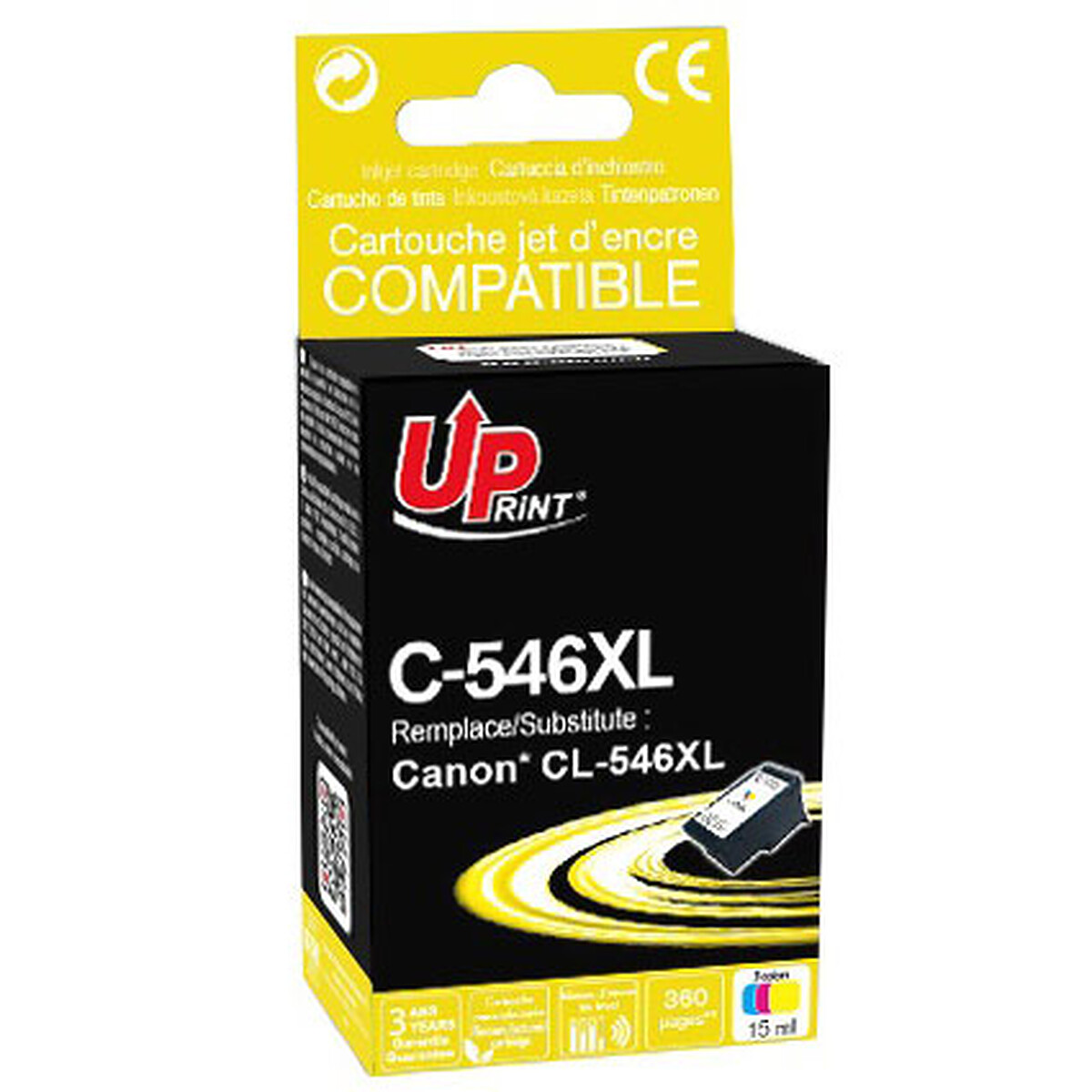 Cartouche d'encre UPrint compatible Canon CL-546XL (Couleur)