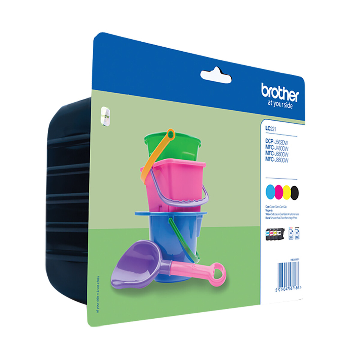 Brother LC221XLVALBP Ink Cartridges (Black, Cyan, Magenta, Yellow)